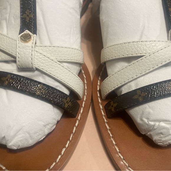 NEW - Louis Vuitton Explorer Flat Sandals - Picture 4 of 11